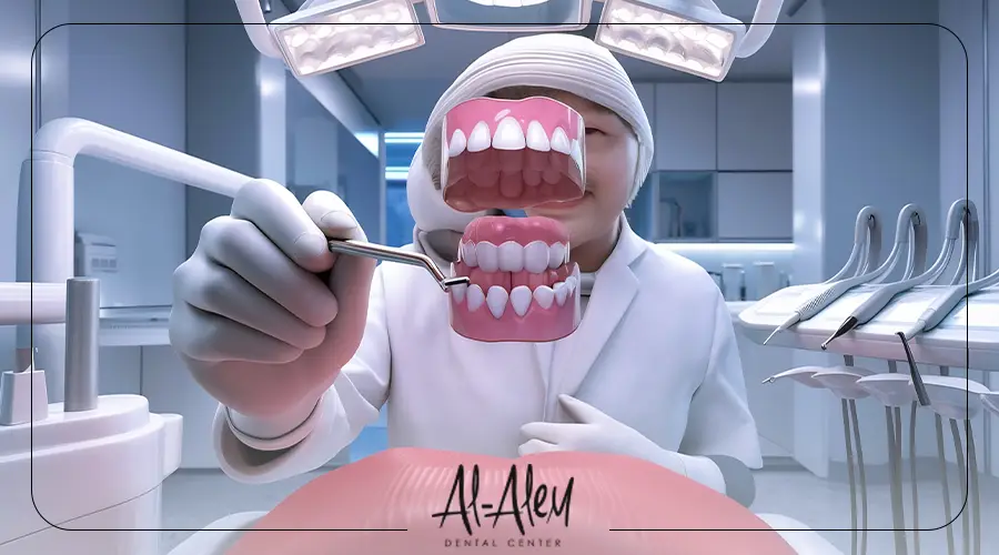 تركيبة اسنان متحركة تجميلية